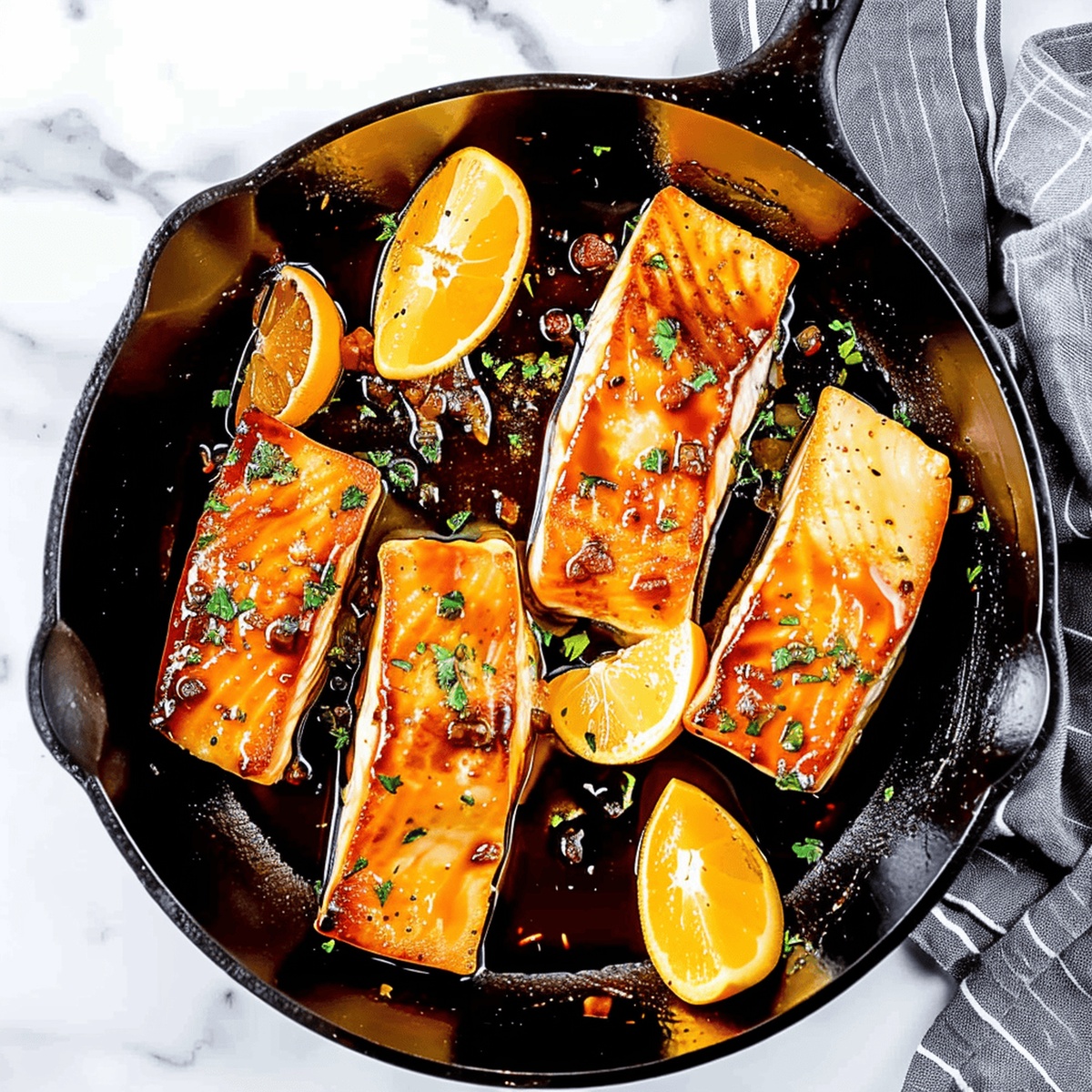Succulent Orange Glazed Salmon Recipe