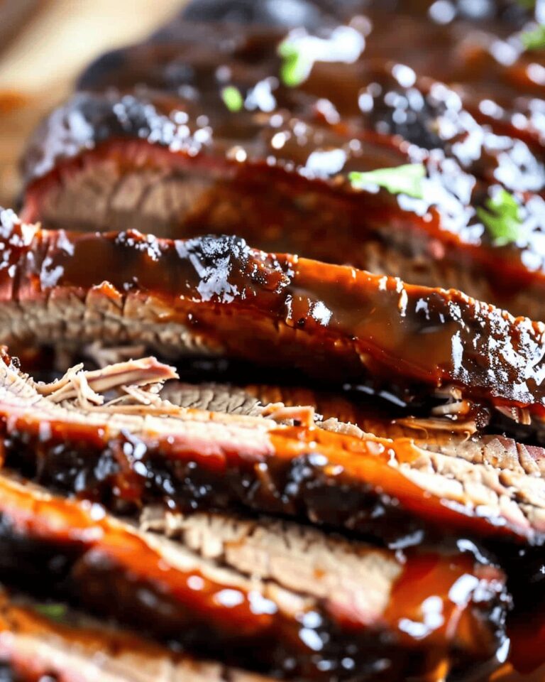 Slow-Cooked Brisket with Homemade Barbecue Sauce Recipe