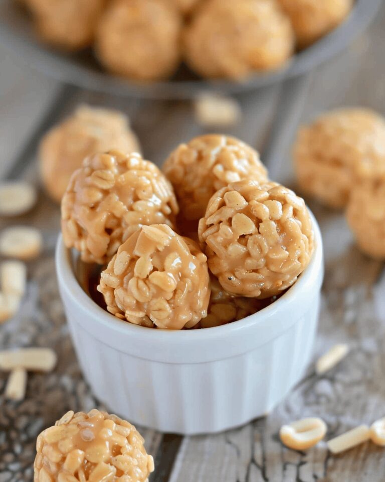 Rice Crispy Peanut Butter Balls Recipe