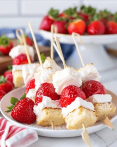 Strawberry Shortcake Kabobs 2 Ways Recipe