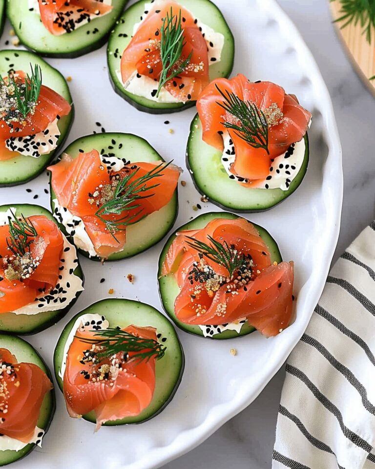 Elegant Smoked Salmon Cucumber Bites Recipe