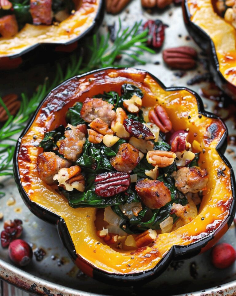 Sausage Stuffed Acorn Squash Recipe