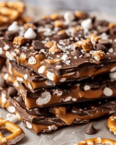 Irresistible Salted Caramel Pretzel Bark Recipe