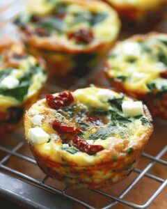 Spinach, Feta, and Sun-Dried Tomato Egg Muffin Cups Recipe