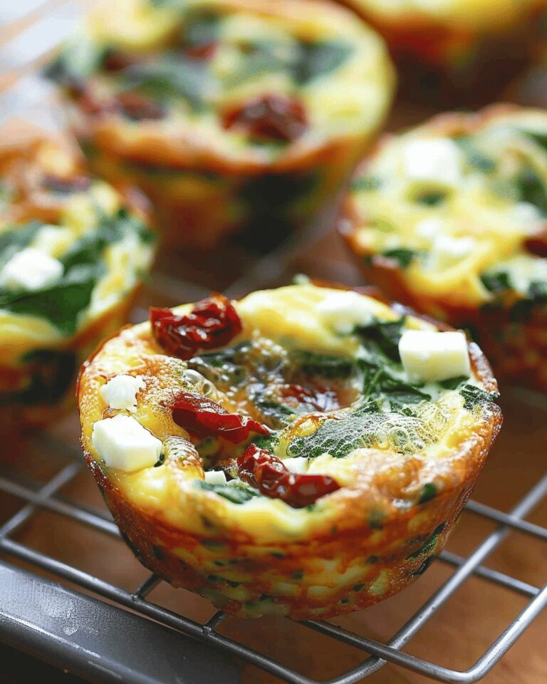 Spinach, Feta, and Sun-Dried Tomato Egg Muffin Cups Recipe