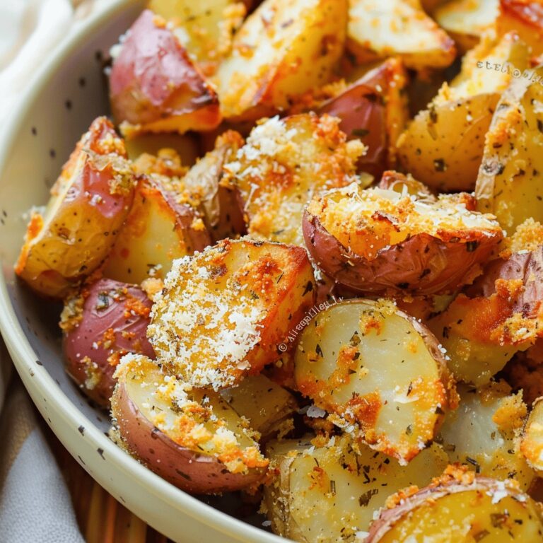 Irresistible Air Fryer Crispy Garlic Parmesan Potatoes Recipe