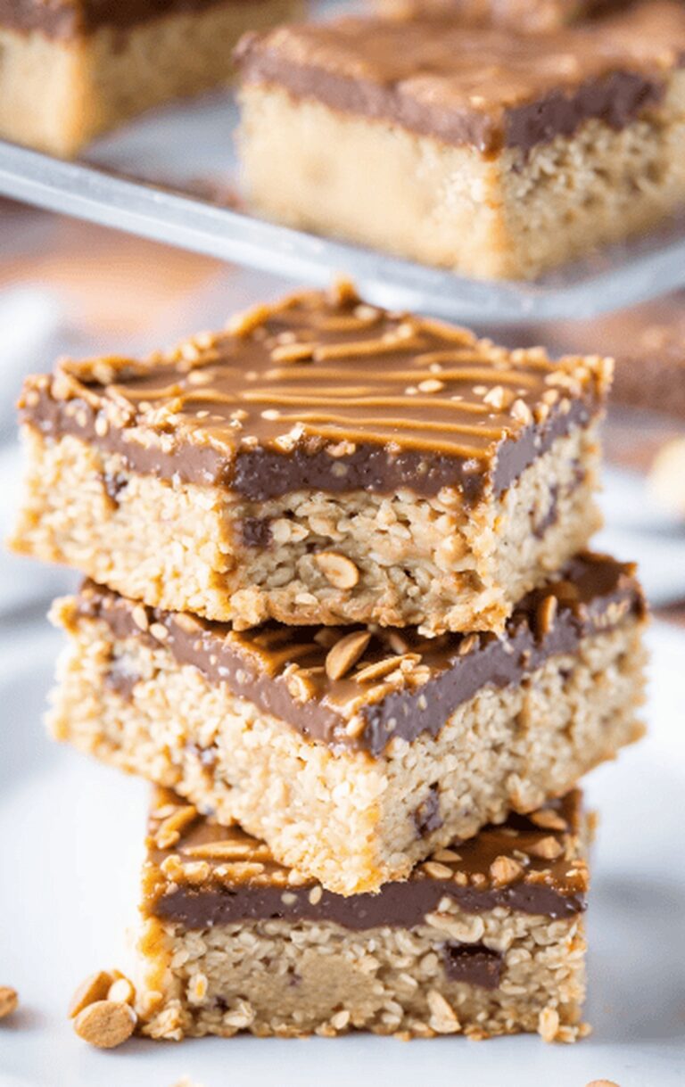 Decadent Peanut Butter Oatmeal Bars Recipe
