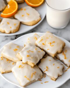 Cardamom Shortbread Cookies with Orange Glaze Recipe