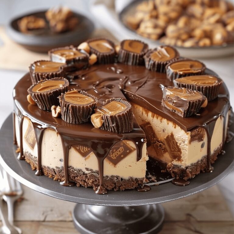 Decadent Reeses Peanut Butter Cup Cheesecake Recipe