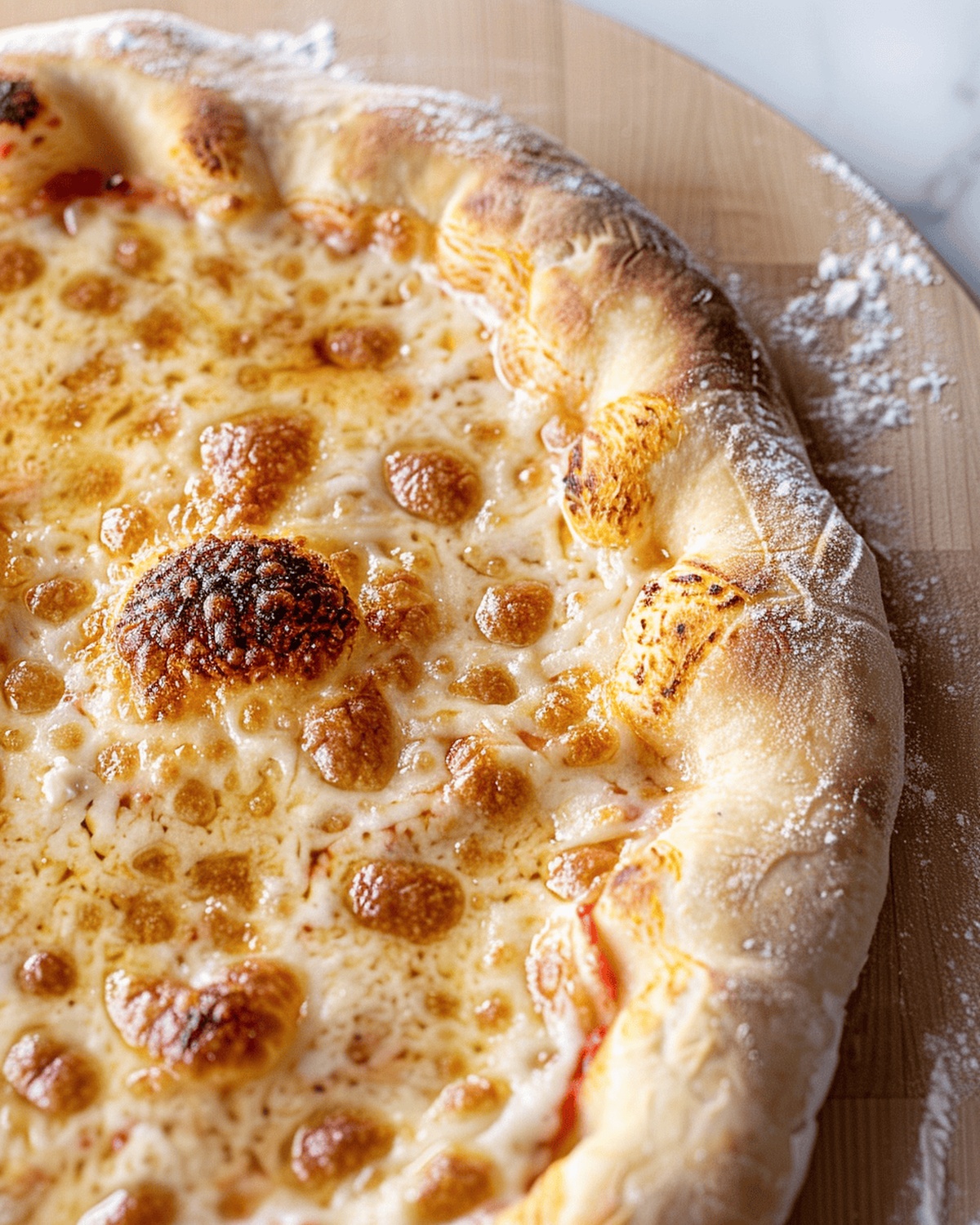 Crispy, Chewy, and Bubbly Artisan Pizza Crust Recipe