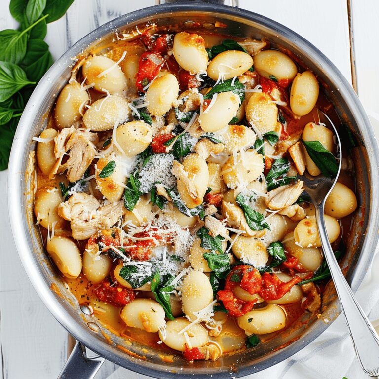 Creamy Skillet Sun Dried Tomato Chicken and Gnocchi Recipe
