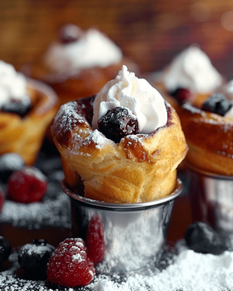 Blueberry and Raspberry Popovers Recipe