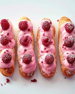 Raspberry and Cream clairs Recipe