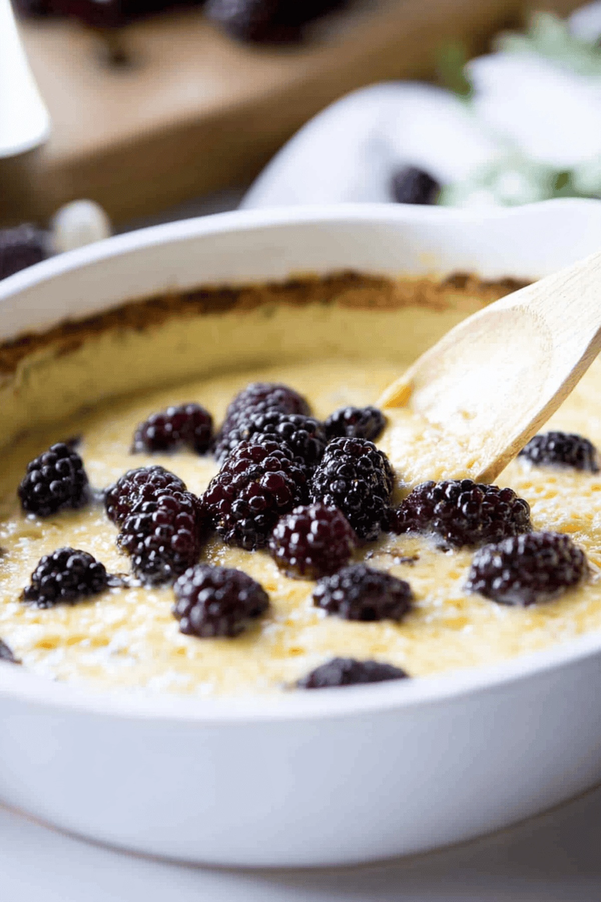 Baked Lemon Ricotta Dip with Blackberries & Honey Recipe