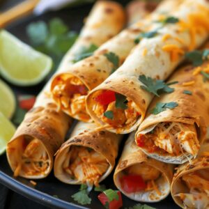 Irresistible Baked Chicken Taquitos Recipe