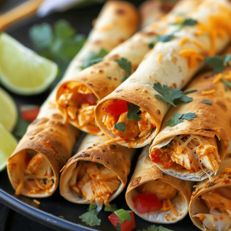 Irresistible Baked Chicken Taquitos Recipe