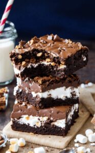 Decadent Flourless Marshmallow Crunch Brownies Recipe