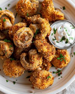 Crispy Crumbed Fried Mushrooms Recipe