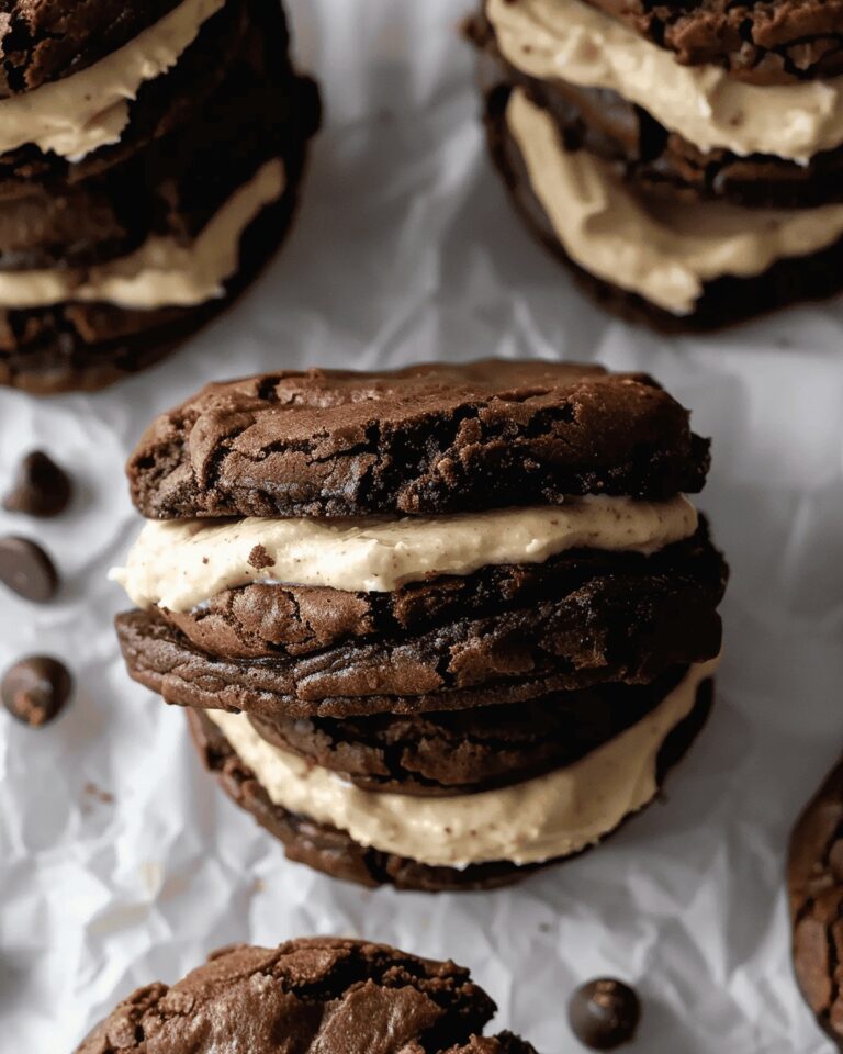 Brownie Cookie Sandwiches with Cookie Dough Buttercream Recipe