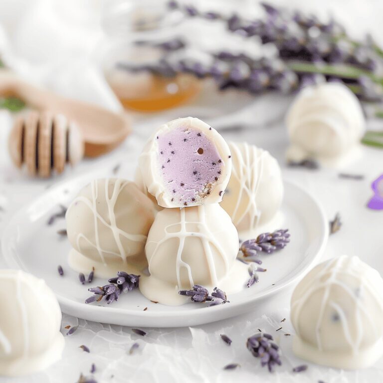 Heavenly Honey Lavender White Chocolate Truffles Recipe