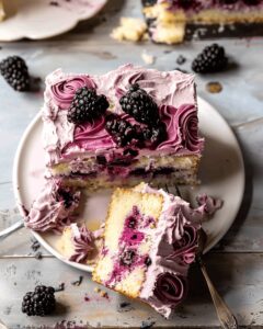 Dreamy Blackberry Lavender Sheet Cake Recipe