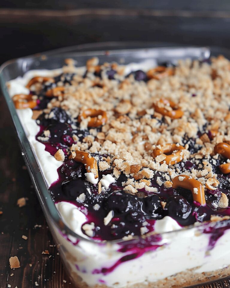 Blueberry Pretzel Salad Recipe