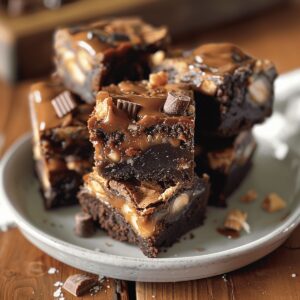 Decadent Snickers Brownie Bites Recipe