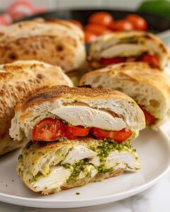 Zesty Chicken Pesto Sandwich Recipe