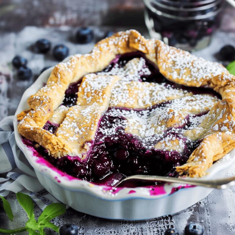 Irresistible Deep Dish Wild Blueberry Pie Recipe