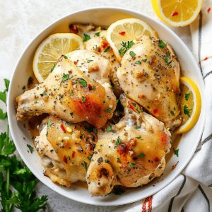 Zesty Lemon Chicken Thighs Recipe