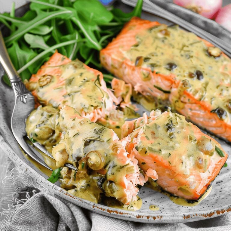 Creamy Baked Dijon Salmon Recipe