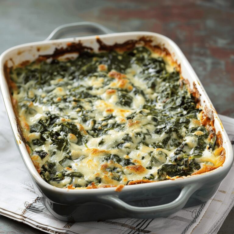 Creamy Baked Spinach Casserole Recipe