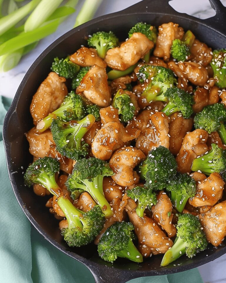 Honey Sesame Chicken and Broccoli Recipe