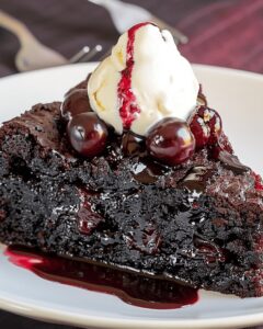 Chocolate Cherry Upside Down Cake Recipe