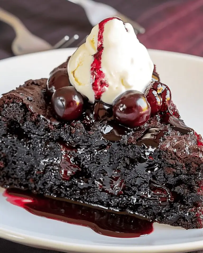 Chocolate Cherry Upside Down Cake Recipe