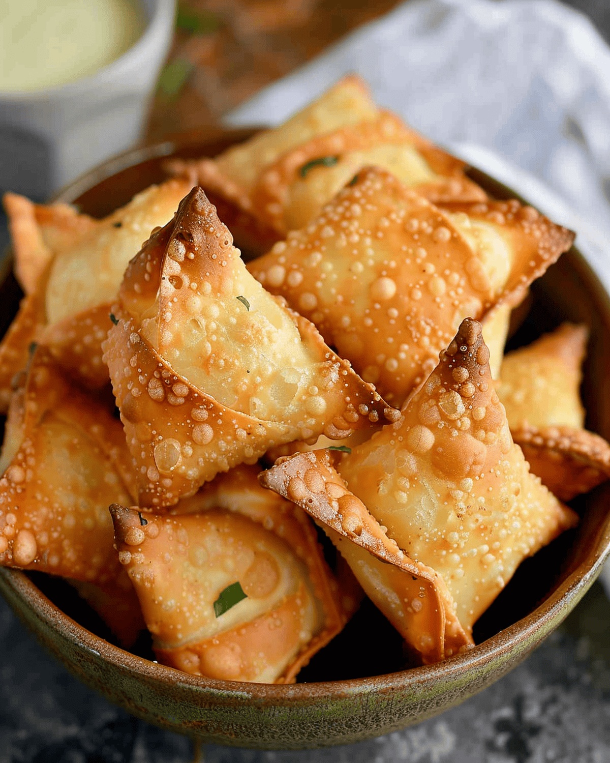 Air Fryer Cream Cheese Wontons Recipe