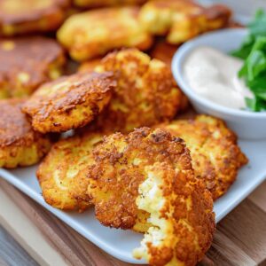 Crispy Cauliflower Comfort Fritters Recipe