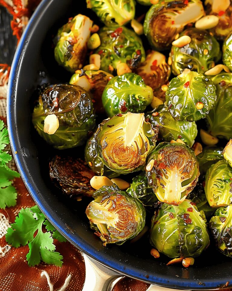 Sweet Chili Roasted Brussels Sprouts Recipe