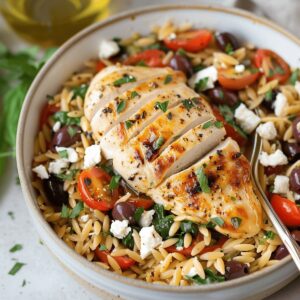 Zesty Mediterranean Chicken and Orzo Recipe