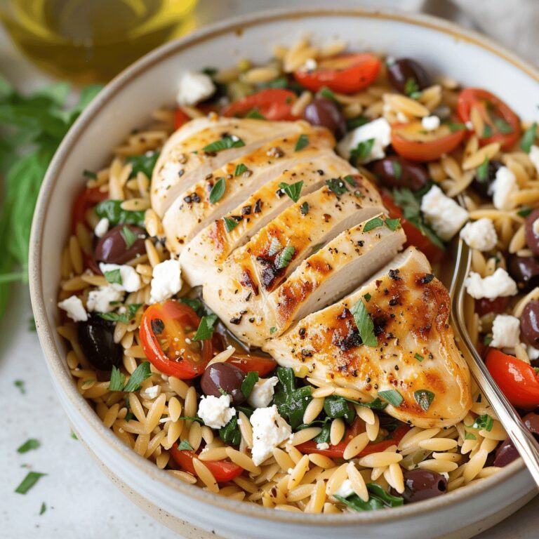 Zesty Mediterranean Chicken and Orzo Recipe