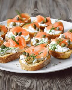 Elegant Smoked Salmon Crostini Recipe