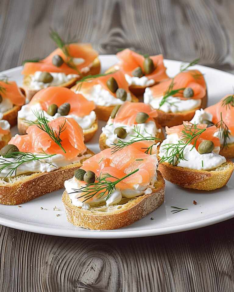 Elegant Smoked Salmon Crostini Recipe