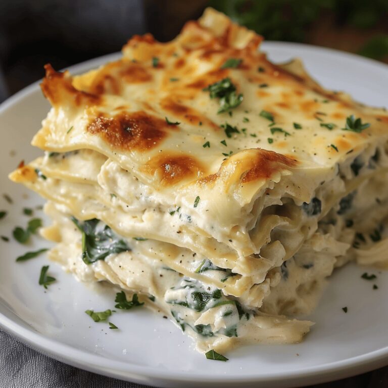 Creamy Chicken Alfredo Lasagna Recipe