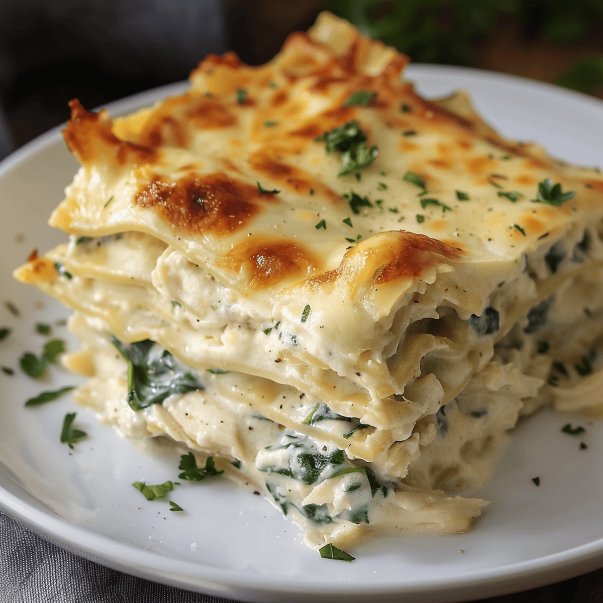 Creamy Chicken Alfredo Lasagna Recipe