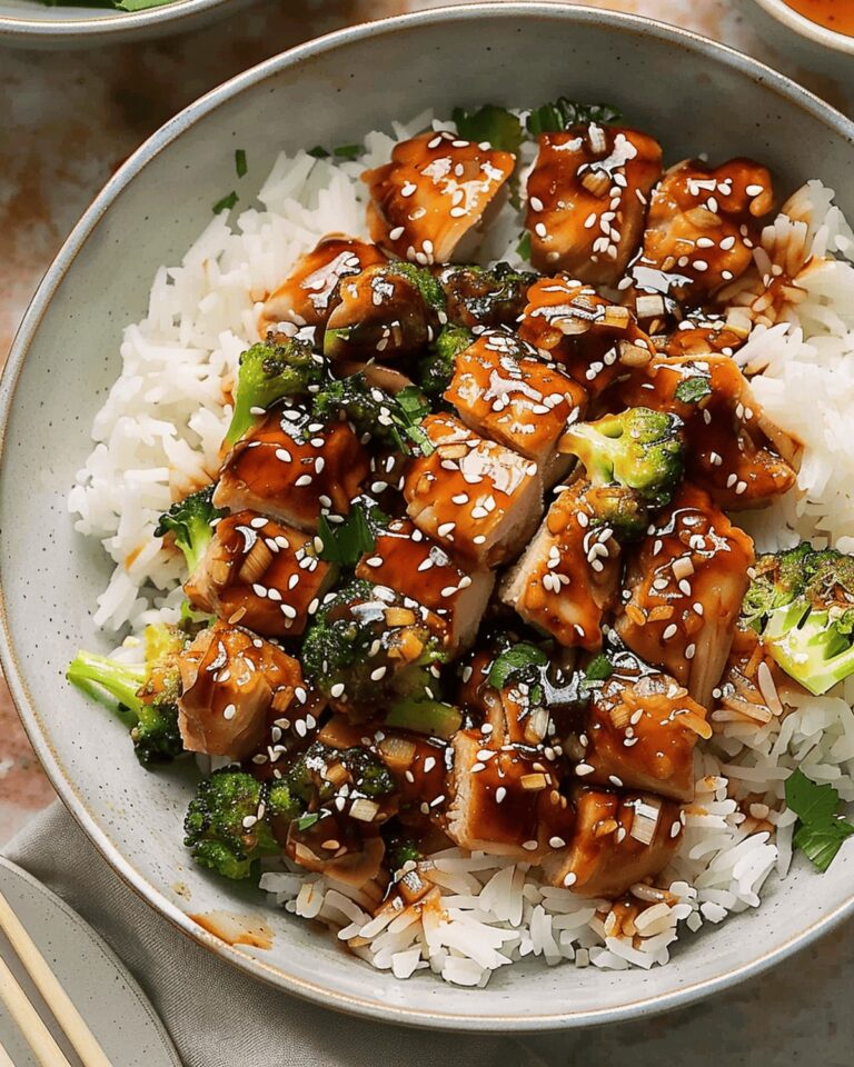 Sticky Chicken Rice Bowls Recipe