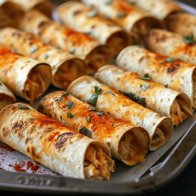 Crispy Baked Chicken Taquitos Recipe