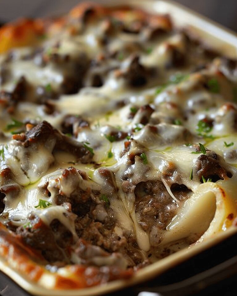 Hearty Philly Cheesesteak Casserole Recipe