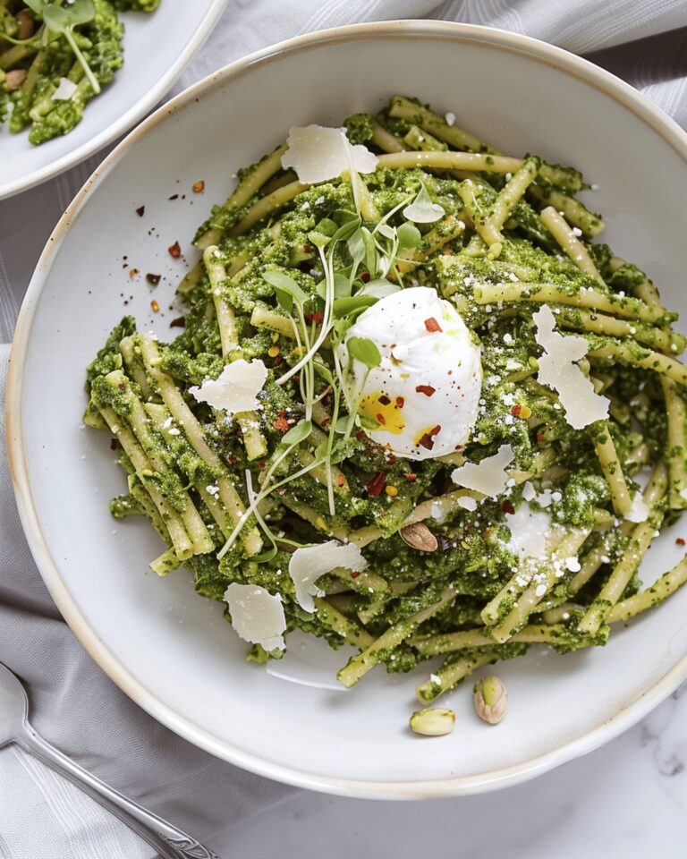 Creamy Broccoli Rabe and Pistachio Pesto Pasta Recipe