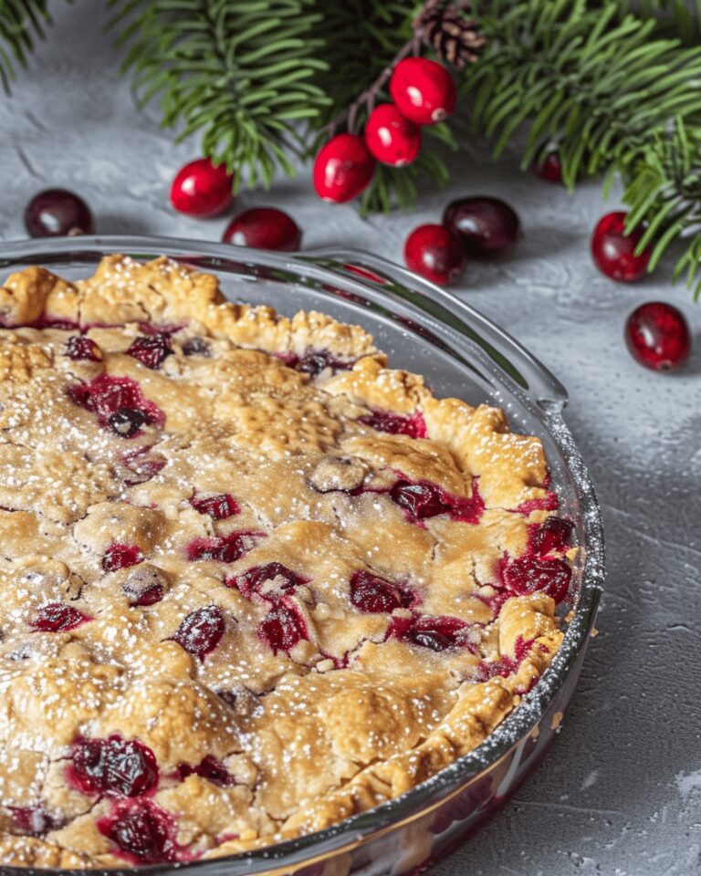 Easy Nantucket Cranberry Pie Recipe