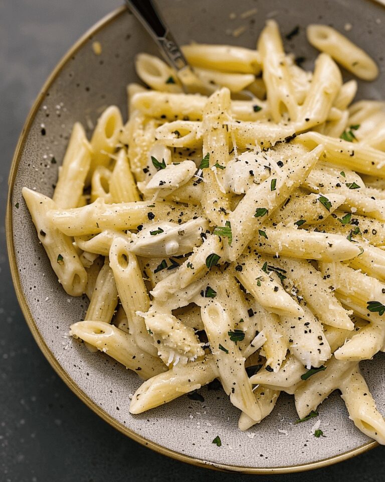 Creamy Garlic Chicken Penne Recipe